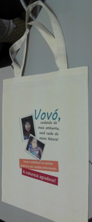Ecobag  personalizada - modelo 01 ........... R$ 24,00 unid.