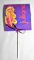 Pirulito convite grande . Barbie - modelo 02 ........... R$ 3,50 unid.