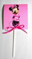Pirulito convite grande . Minnie - modelo 05 ............ R$ 3,50 unid.